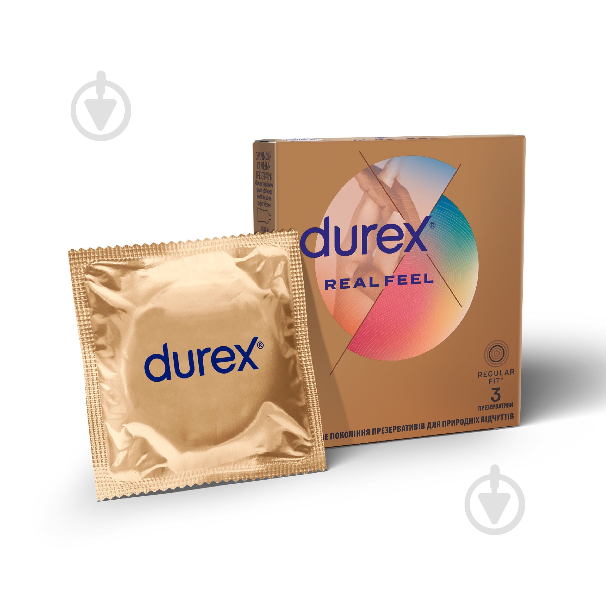 Презервативы Durex Real Feel (натуральные ощущения) 3 шт. - фото 1