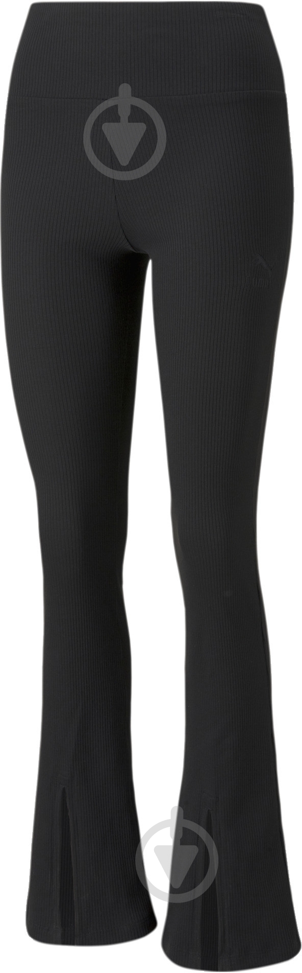 Брюки Puma Classics Ribbed Slit Pants 53161401 р. S черный - фото 1