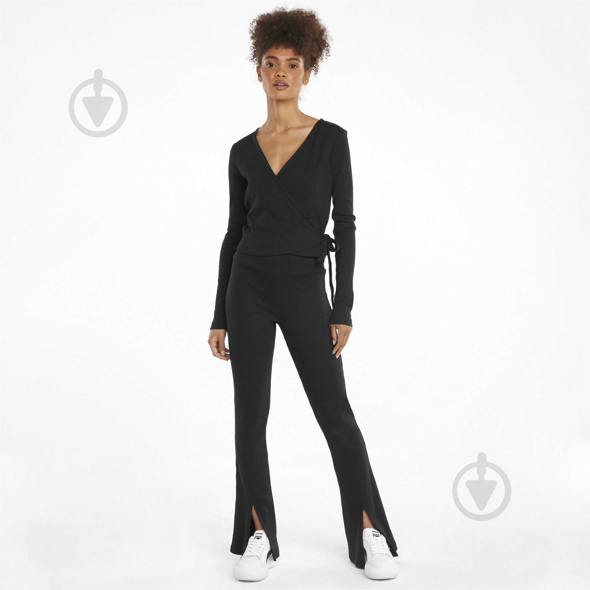 Брюки Puma Classics Ribbed Slit Pants 53161401 р. S черный - фото 5