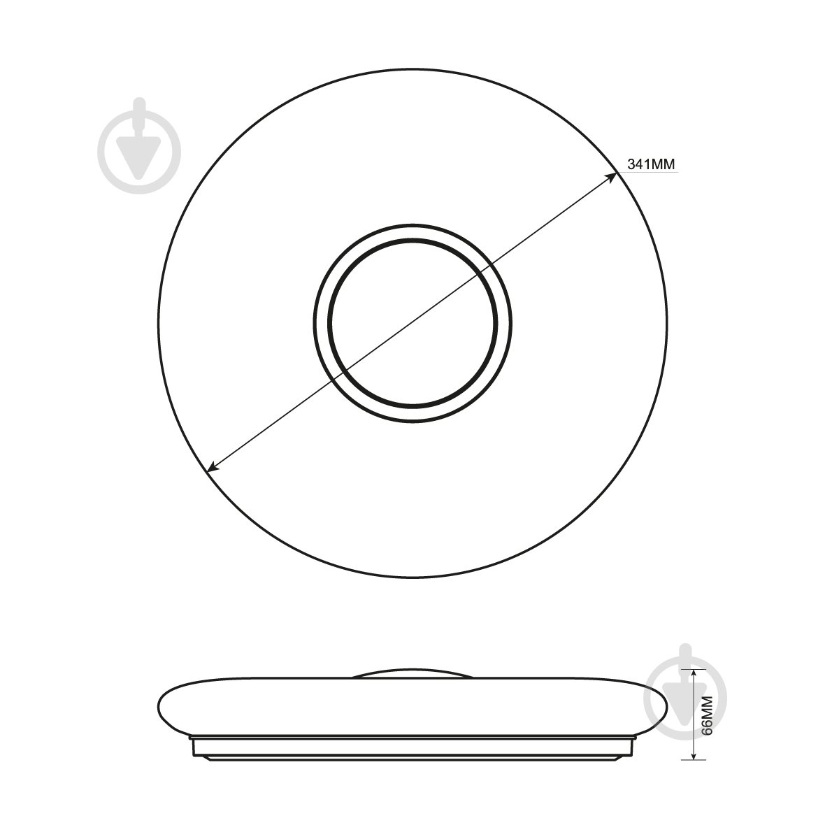 Светильник потолочный LIGHT SET LYMAN LED 341 R 33 Вт белый 2800-6000 К - фото 2