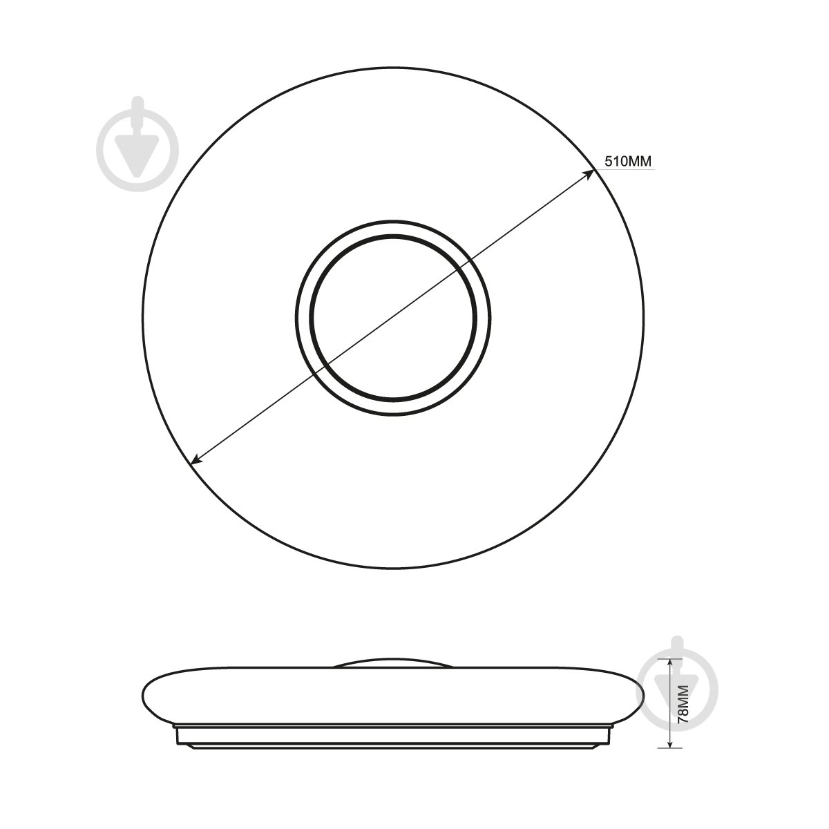Світильник стельовий LIGHT SET LYMAN LED 509 R 68 Вт білий 2800-6000 К - фото 2 Світильник стельовий LIGHT SET LYMAN LED 509 R 68 Вт білий 2800-6000 К - фото 2