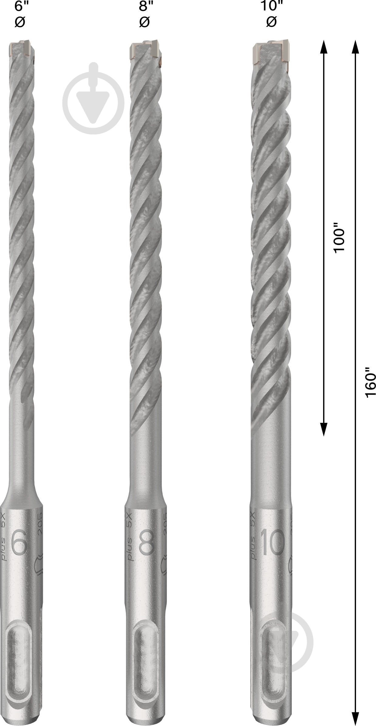 Набор буров Bosch 5X SDS-plus 6x3 шт. 2.608.833.912 - фото 2 Набор буров Bosch 5X SDS-plus 6x3 шт. 2.608.833.912 - фото 2