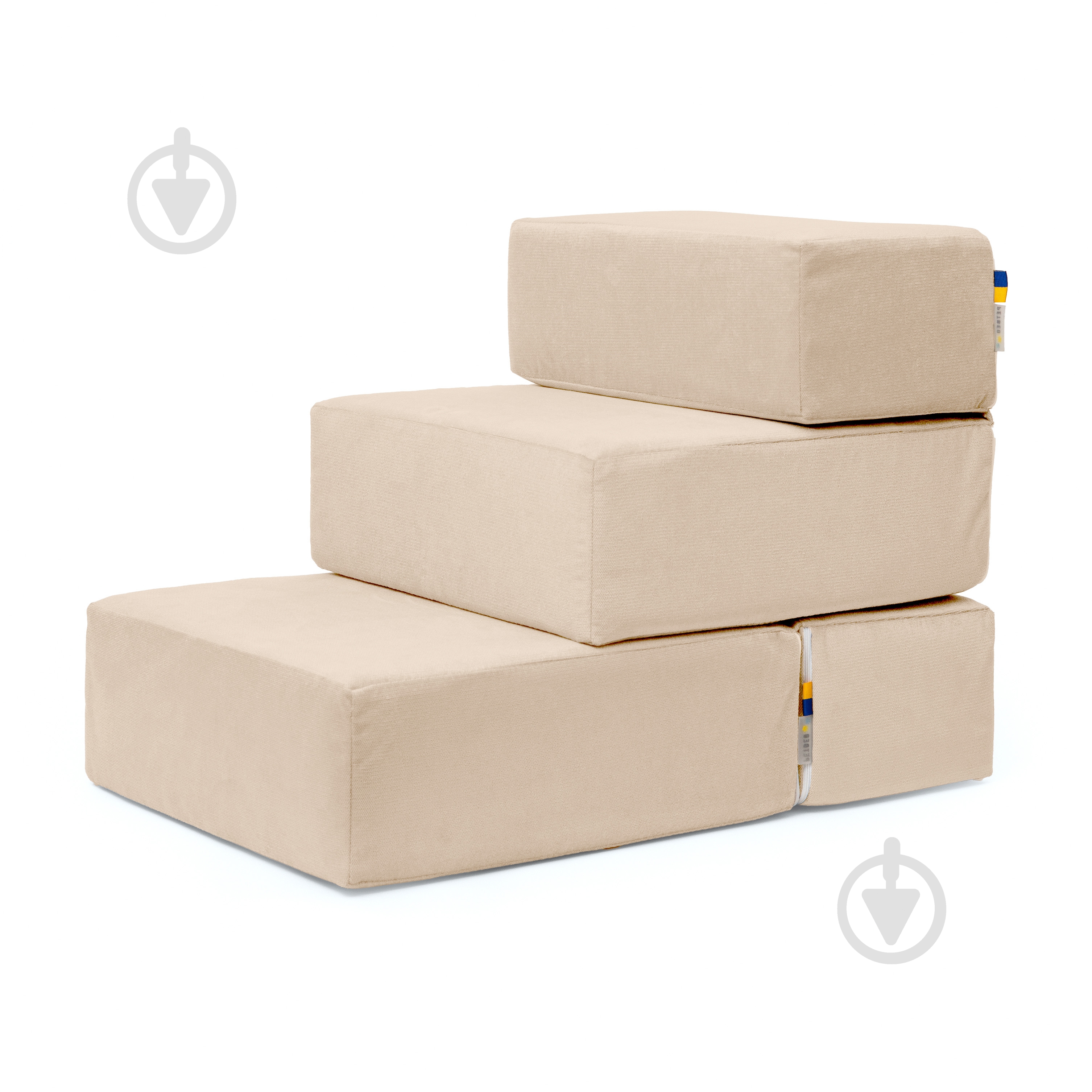 Сходинки м'які PETBED 66х42 см h-45 см велюр бежевий - фото 1