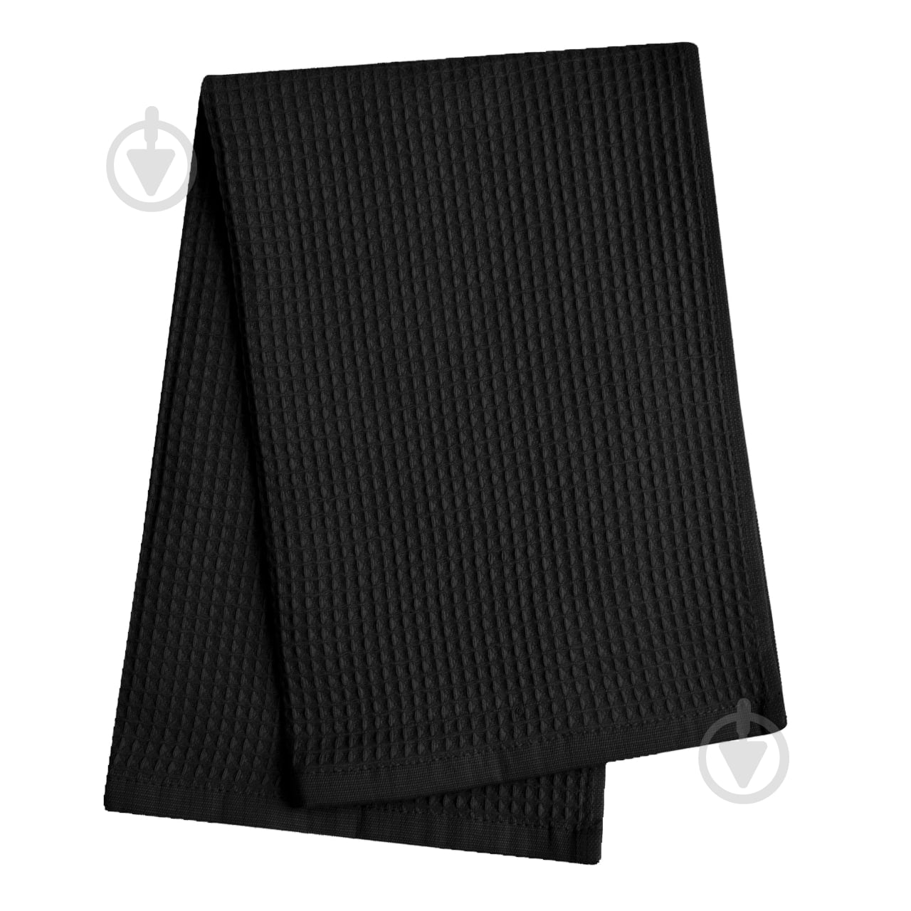 Рушник вафельний 40x60 см чорний IDEAL TEXTILE - фото 1