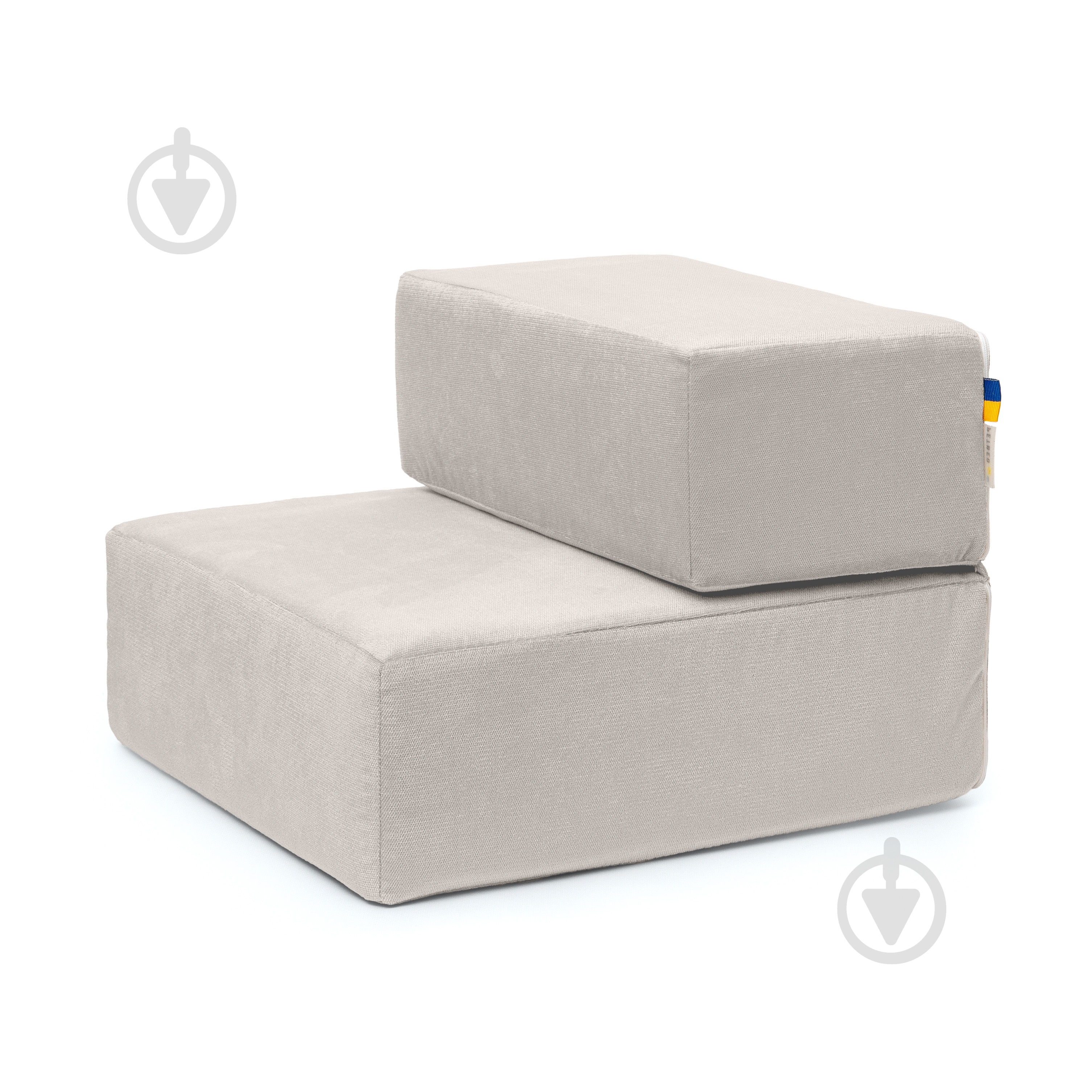 Сходинки м'які PETBED 44х42 см h-30 см велюр сірий - фото 1