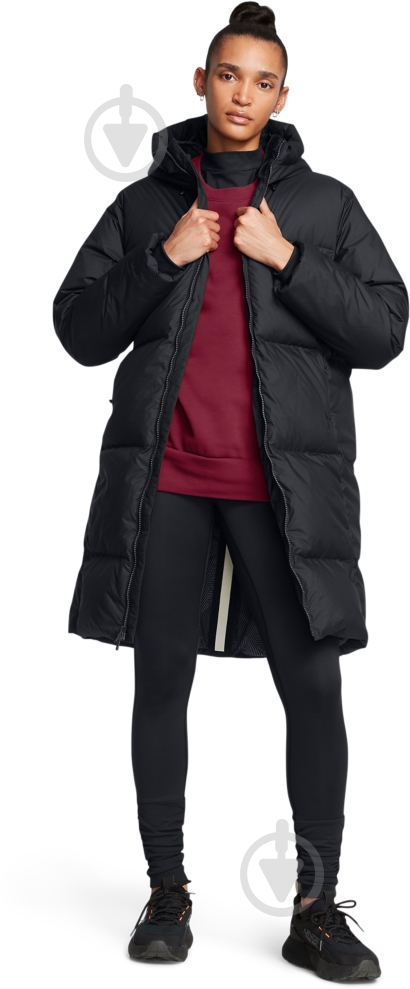 Куртка-парка жіноча зимова Under Armour LIMITLESS DOWN PUFFER PARKA 1384649-001 р.L чорна - фото 4