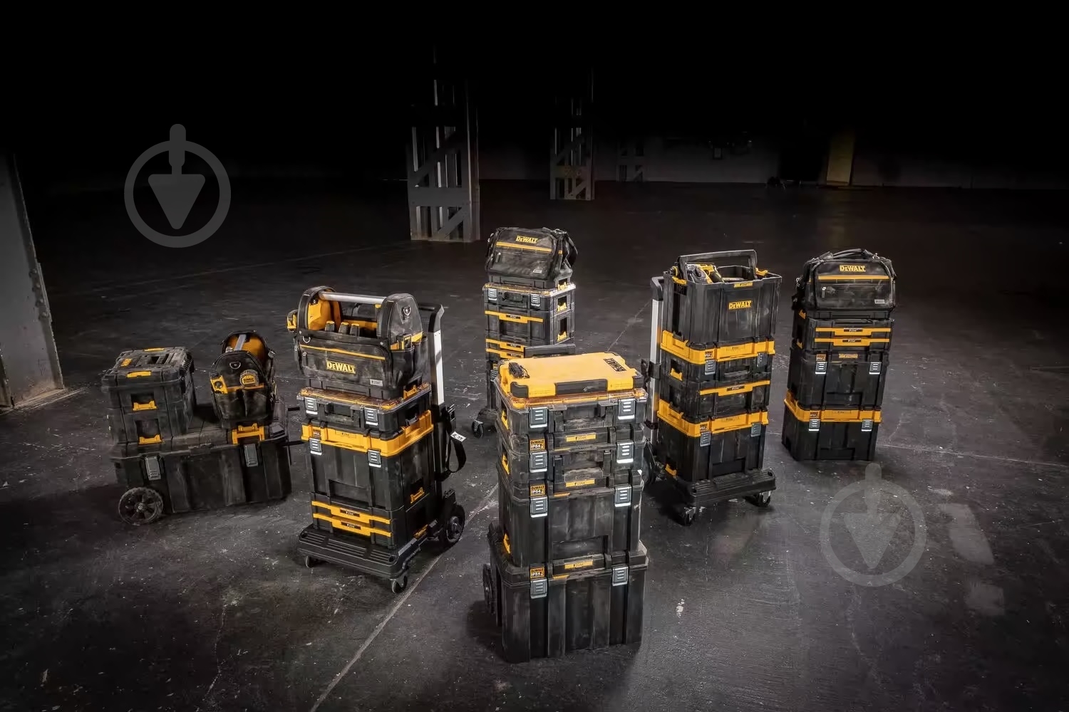 Ящик-тележка для инструментальных ящиков DeWalt McLaren STAK с лотком та телескопической ручкой 51,2" DWST83347-1M - фото 5