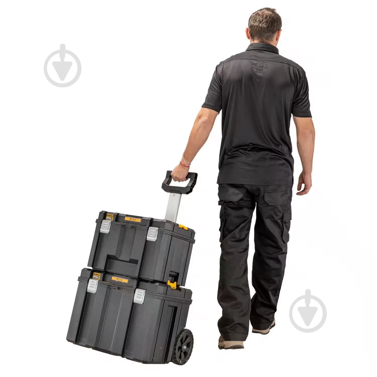 Ящик-тележка для инструментальных ящиков DeWalt McLaren STAK с лотком та телескопической ручкой 51,2" DWST83347-1M - фото 4