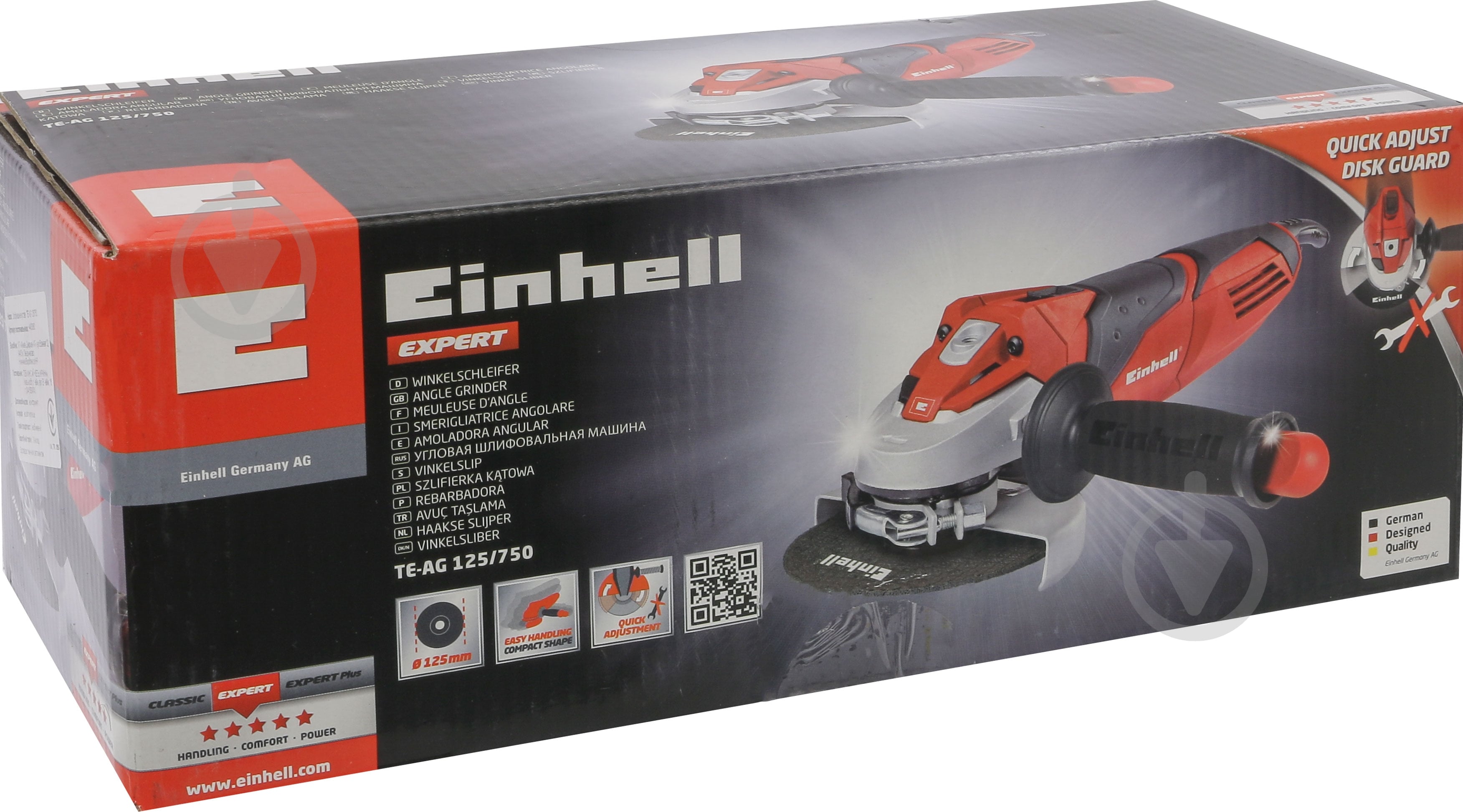 Болгарка (угловая шлифмашина) Einhell TE-AG 125/750 4430880 - фото 9