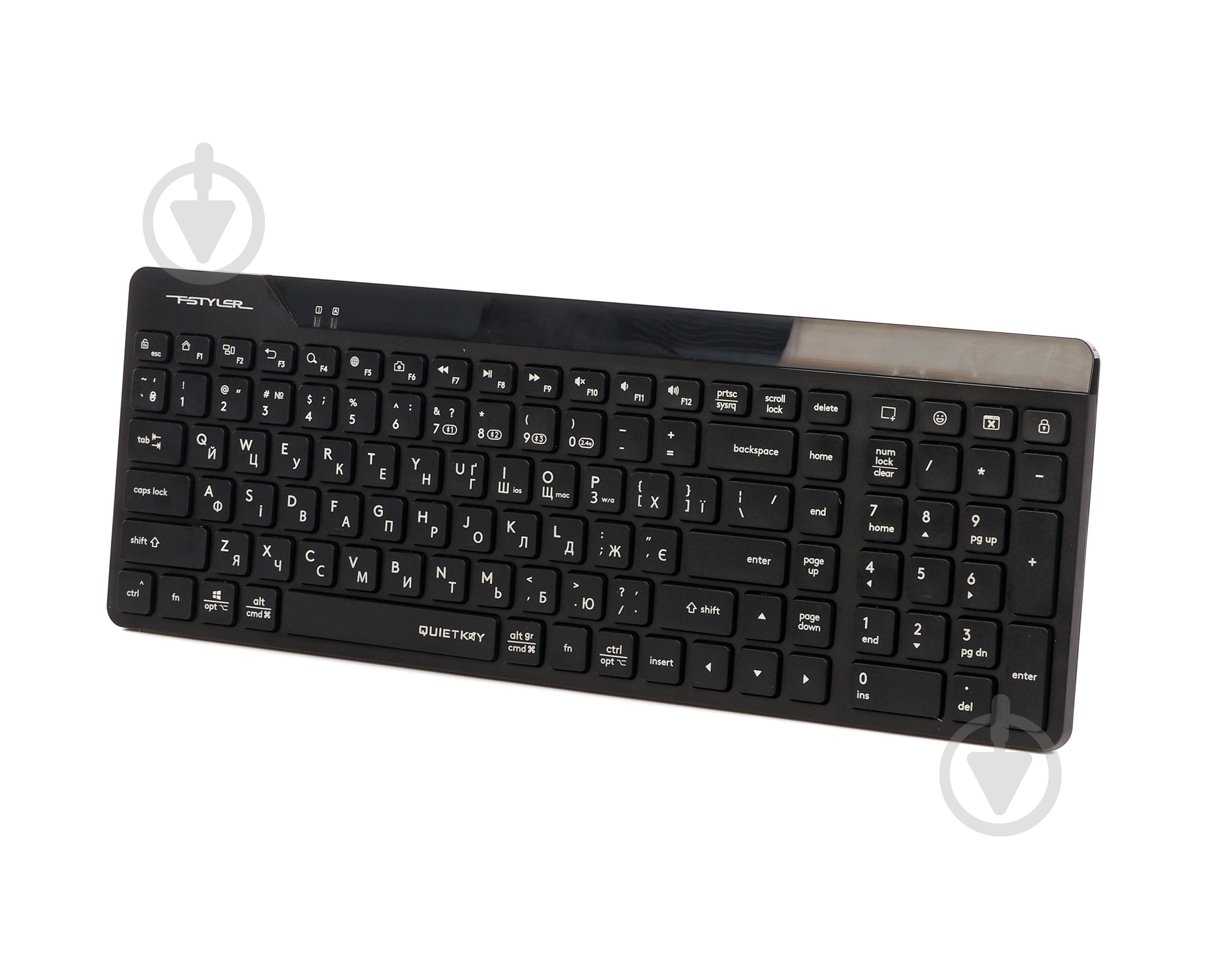 Клавиатура беспроводная A4Tech (FBK23 AS (Black)) Bluetooth + 2.4 ГГц black - фото 2