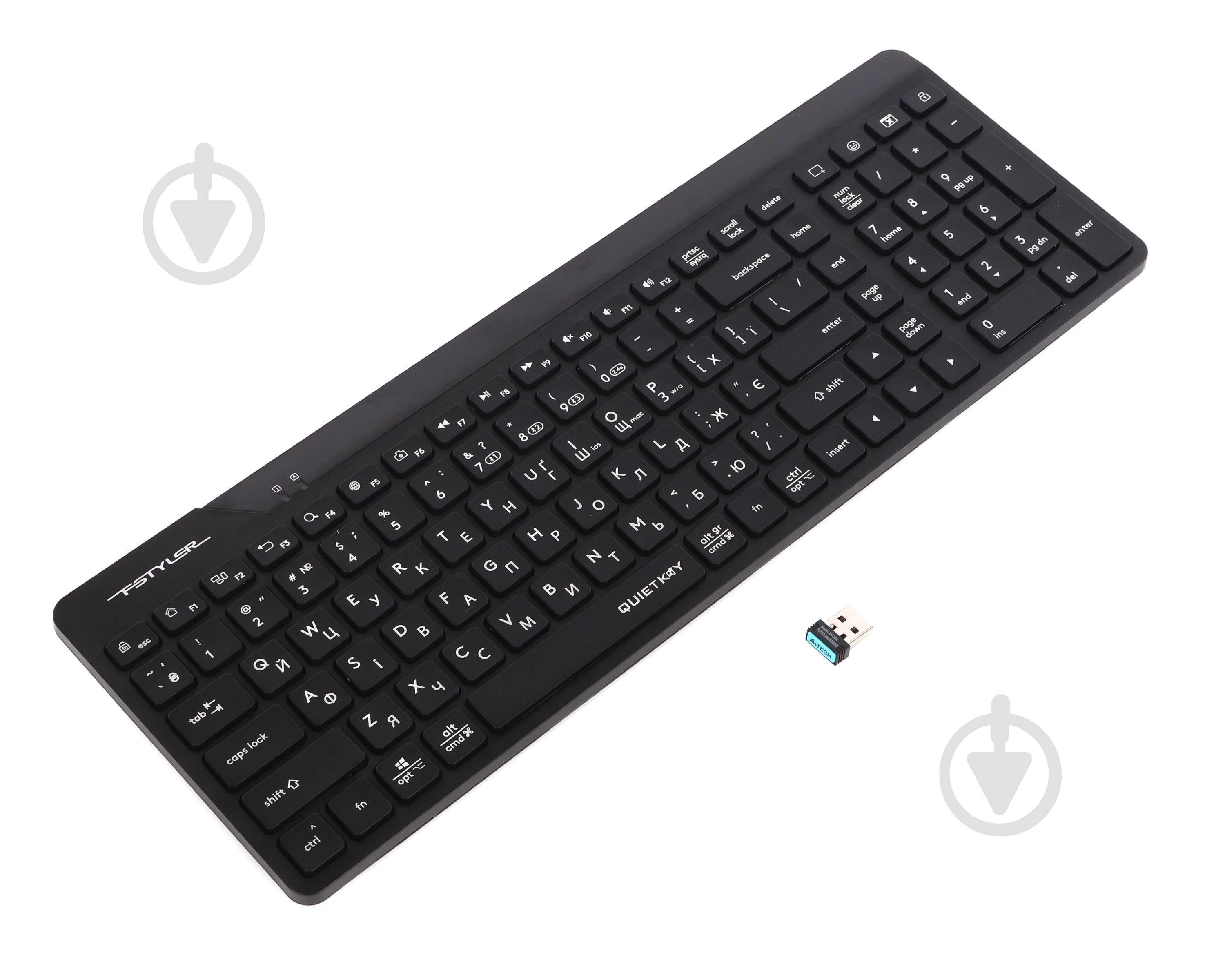 Клавиатура беспроводная A4Tech (FBK23 AS (Black)) Bluetooth + 2.4 ГГц black - фото 4