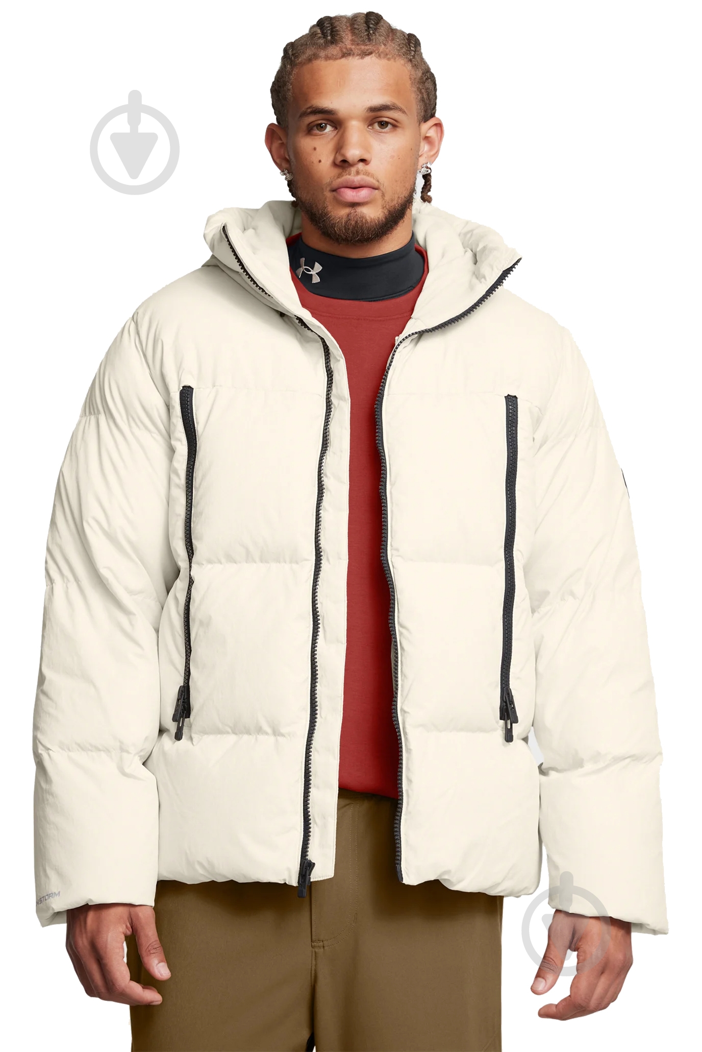 Пуховик чоловічий зимовий Under Armour LIMITLESS DOWN JACKET 1384641-110 р.L білий - фото 1