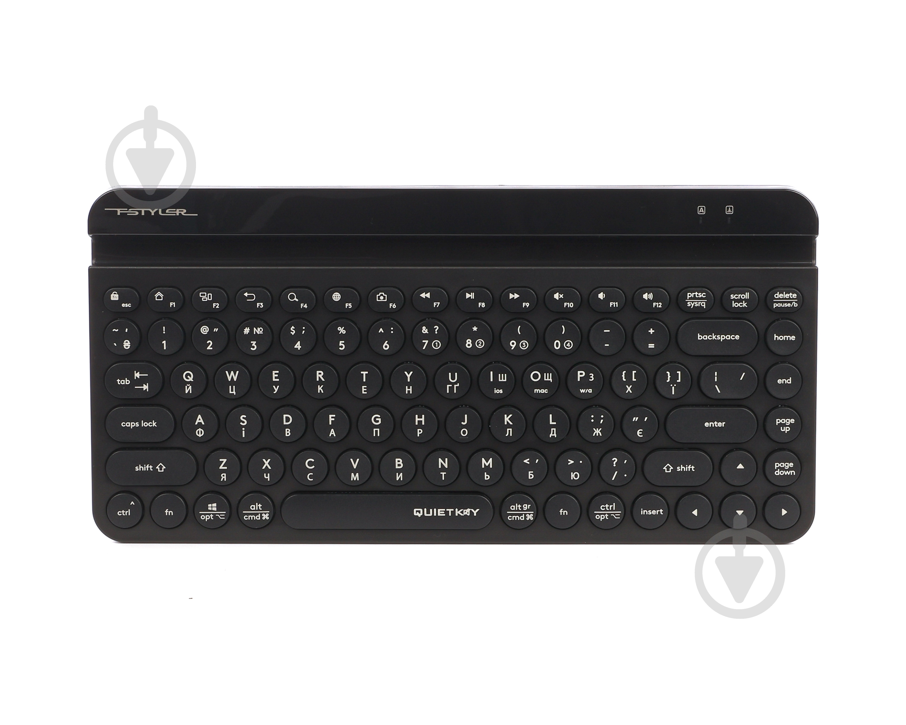 Клавиатура беспроводная A4Tech (FBK30 (Black)) Bluetooth + 2.4 ГГц black - фото 1