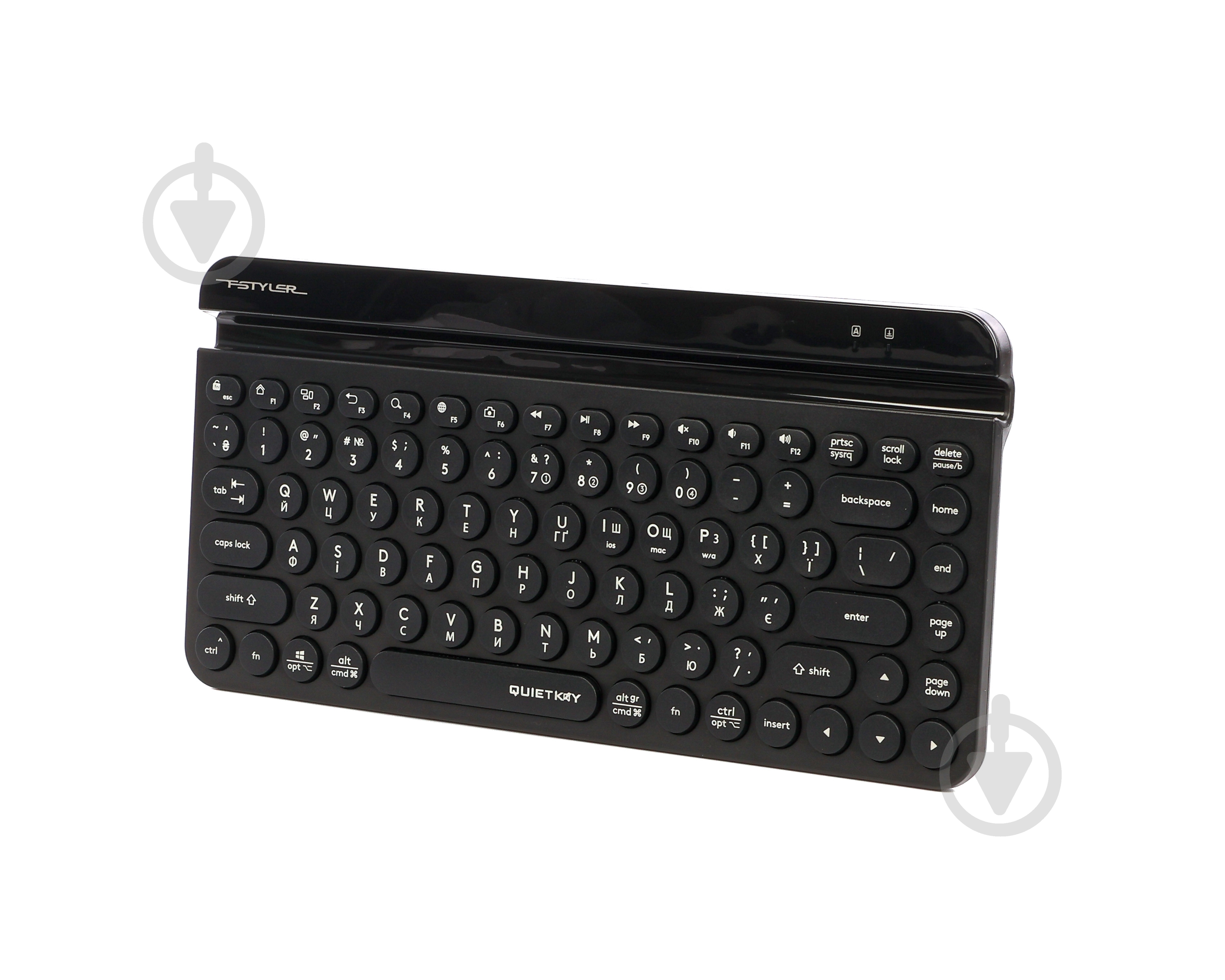 Клавиатура беспроводная A4Tech (FBK30 (Black)) Bluetooth + 2.4 ГГц black - фото 2