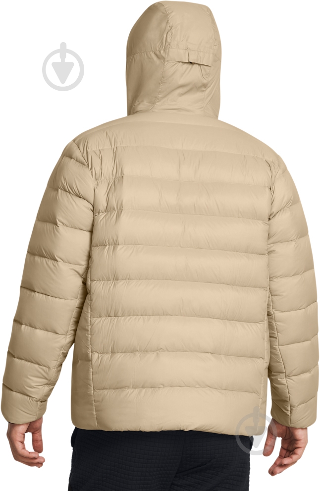 Пуховик чоловічий зимовий Under Armour LEGEND DOWN HOODED JACKET 1385837-299 р.XL бежевий - фото 2