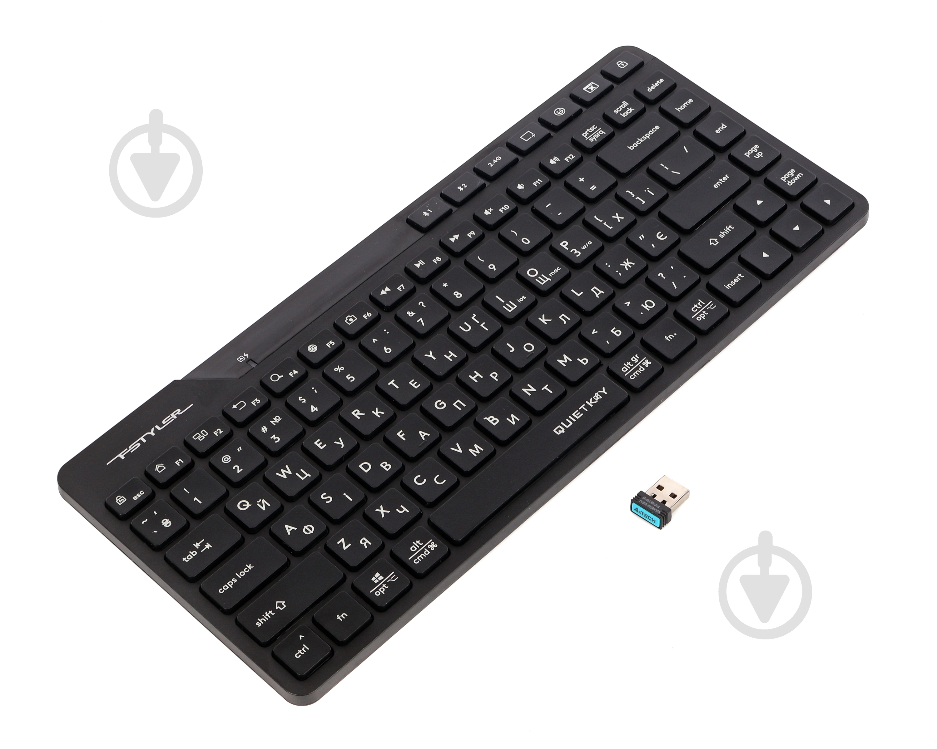 Клавіатура бездротова A4Tech (FBK26C AS (Black)) Bluetooth+2.4 ГГц black - фото 5 Клавіатура бездротова A4Tech (FBK26C AS (Black)) Bluetooth+2.4 ГГц black - фото 5