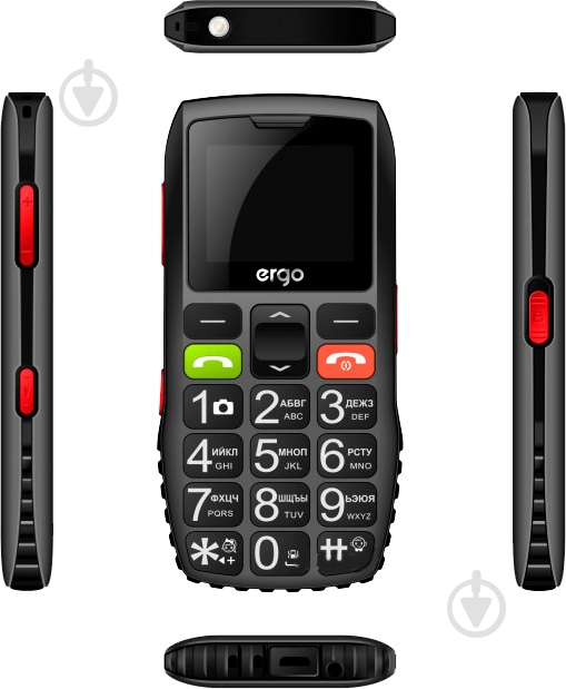 Мобильный телефон Ergo F184 Respect black - фото 3