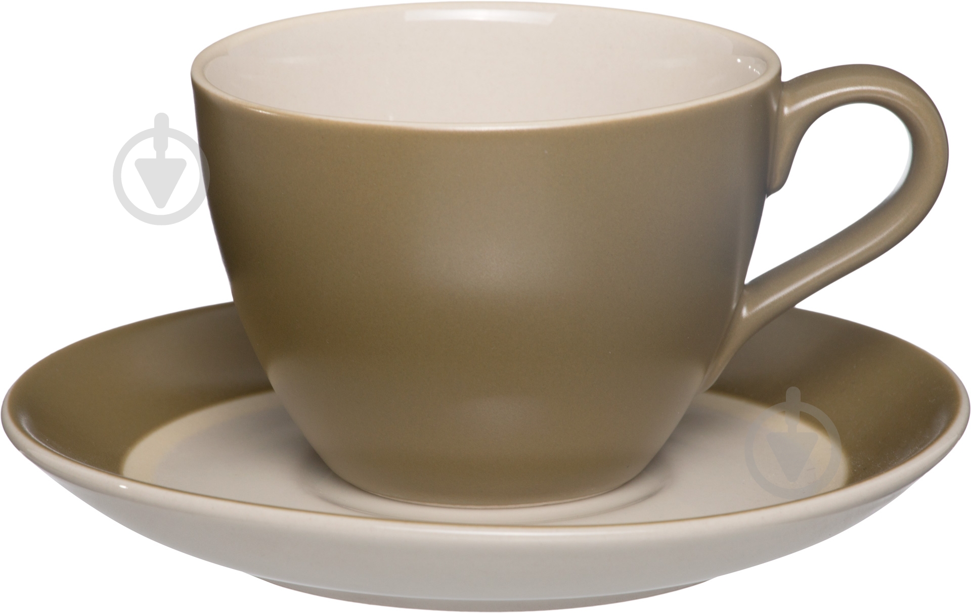 Чашка с блюдцем Mi Ware Olive Green 220 мл 8135E - фото 1