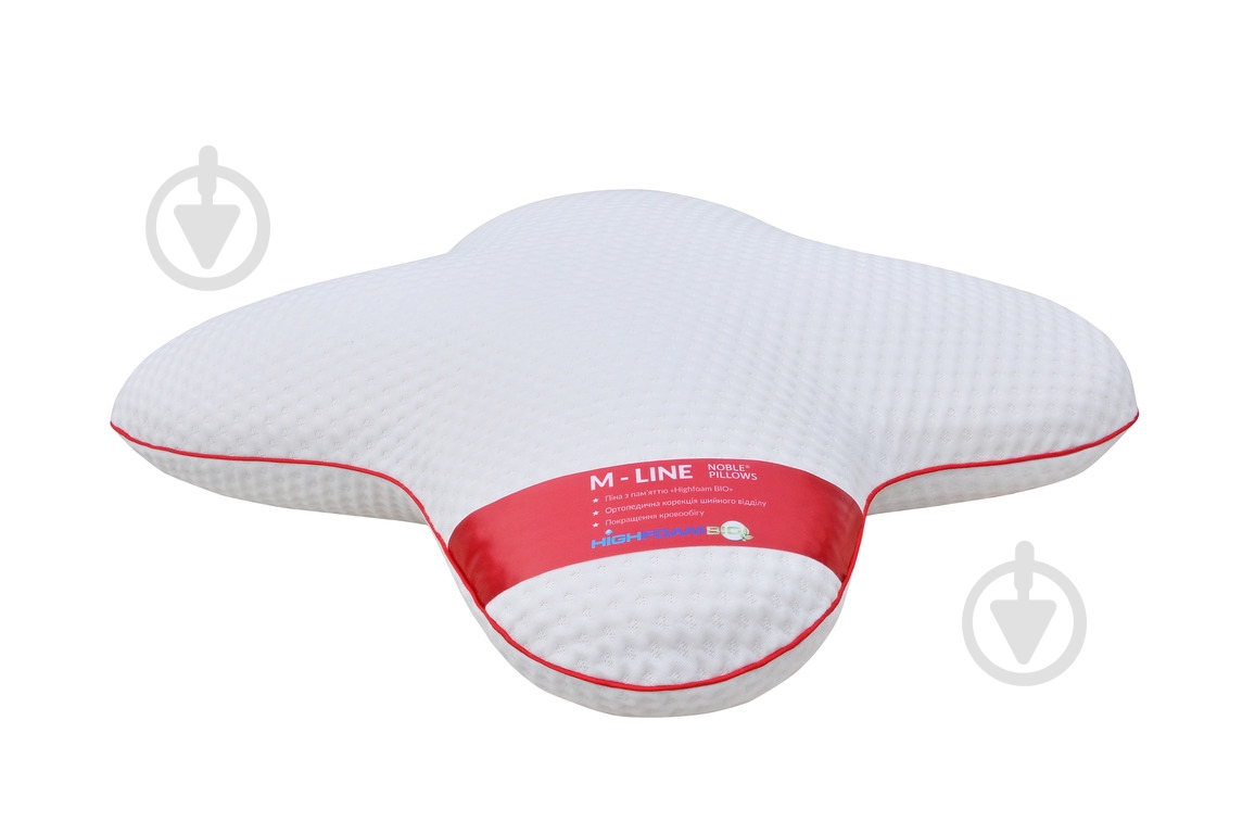 Подушка ортопедична Butterfly Noble 58x50 см білий - фото 1