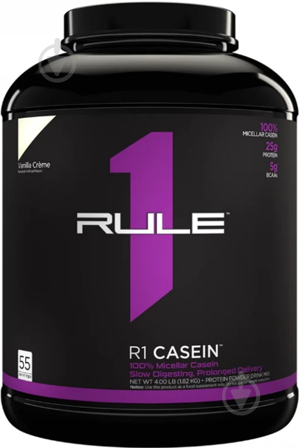 Протеин Rule 1 R1 Casein полуниця со сливками 1,82 кг - фото 1