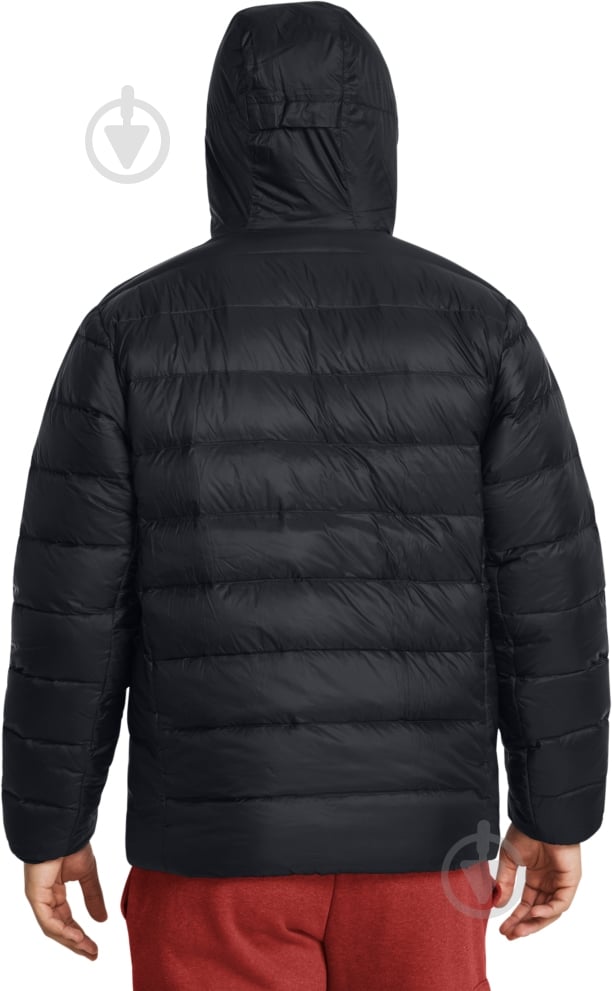 Пуховик чоловічий зимовий Under Armour LEGEND DOWN HOODED JACKET 1385837-001 р.L чорний - фото 2