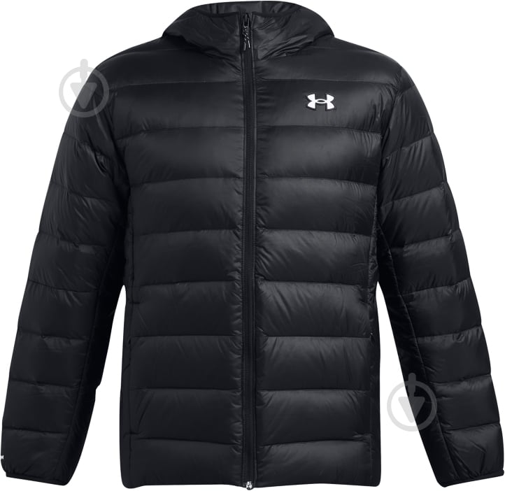 Пуховик чоловічий зимовий Under Armour LEGEND DOWN HOODED JACKET 1385837-001 р.L чорний - фото 6