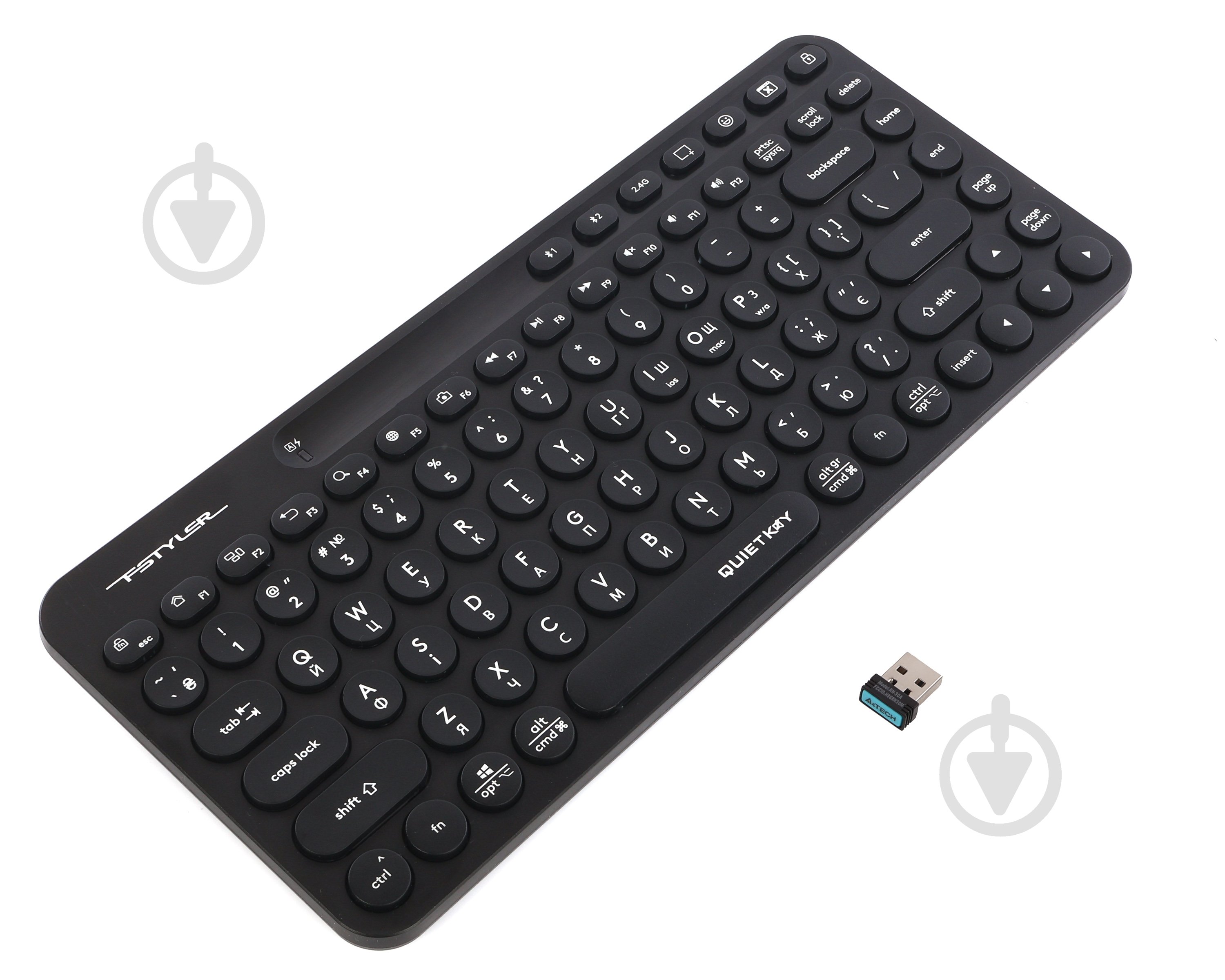 Клавиатура беспроводная A4Tech (FBK36C AS (Black)) black - фото 4