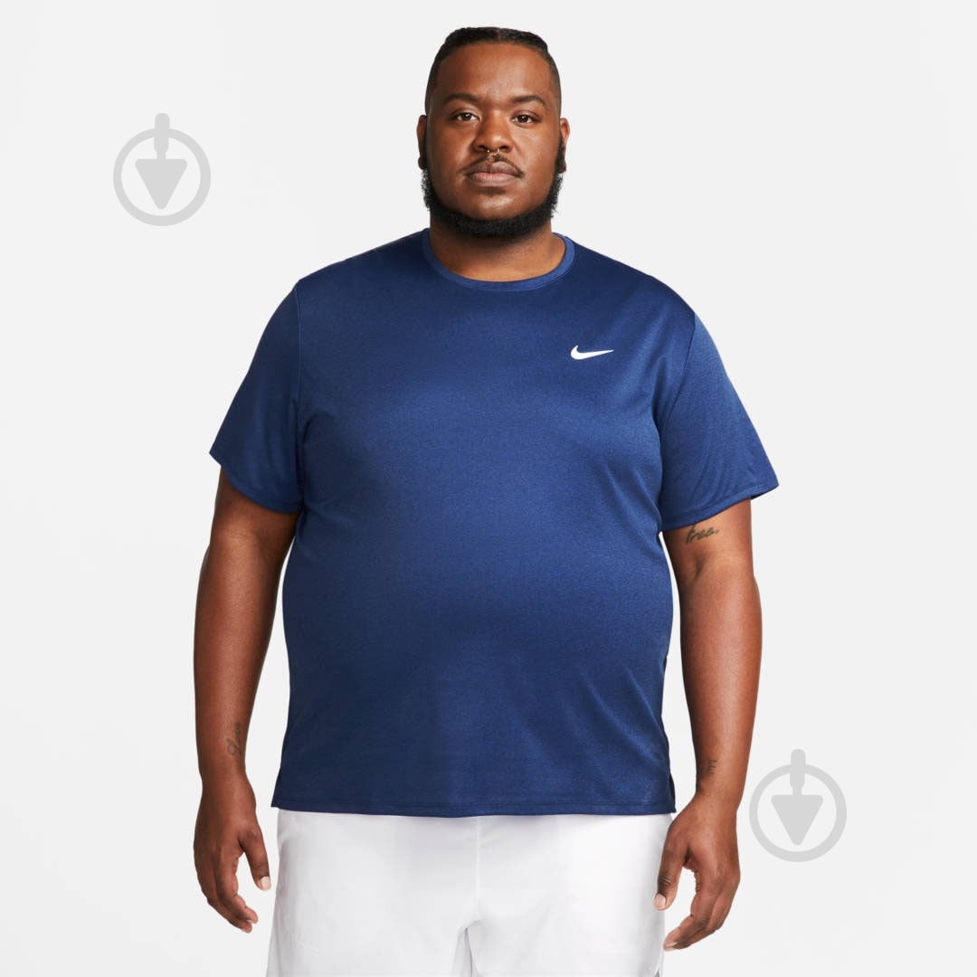 Футболка Nike M NK DF UV MILER SS DV9315-480 синий - фото 1 Футболка Nike M NK DF UV MILER SS DV9315-480 синий - фото 1