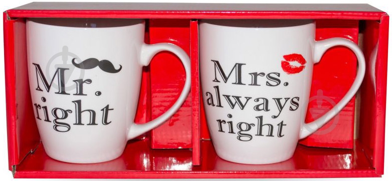 Набор чашек Keramia Mr.right & Mrs.always right 360 мл 2 шт. 21-272-053 - фото 2