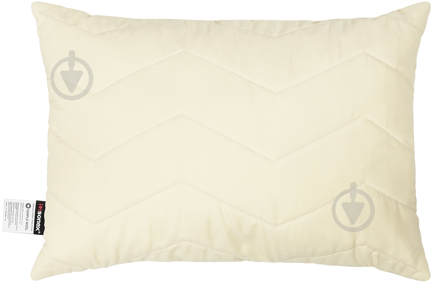 Подушка Simple Wool Sonex 70x70 см бежевый - фото 1