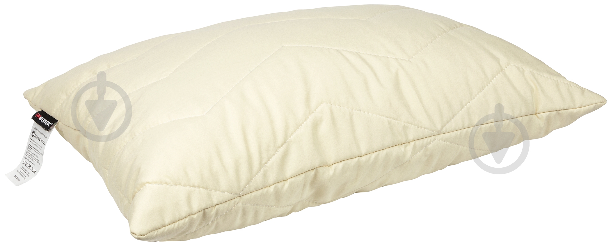 Подушка Simple Wool Sonex 70x70 см бежевый - фото 3