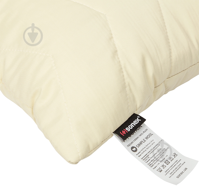Подушка Simple Wool Sonex 70x70 см бежевый - фото 4