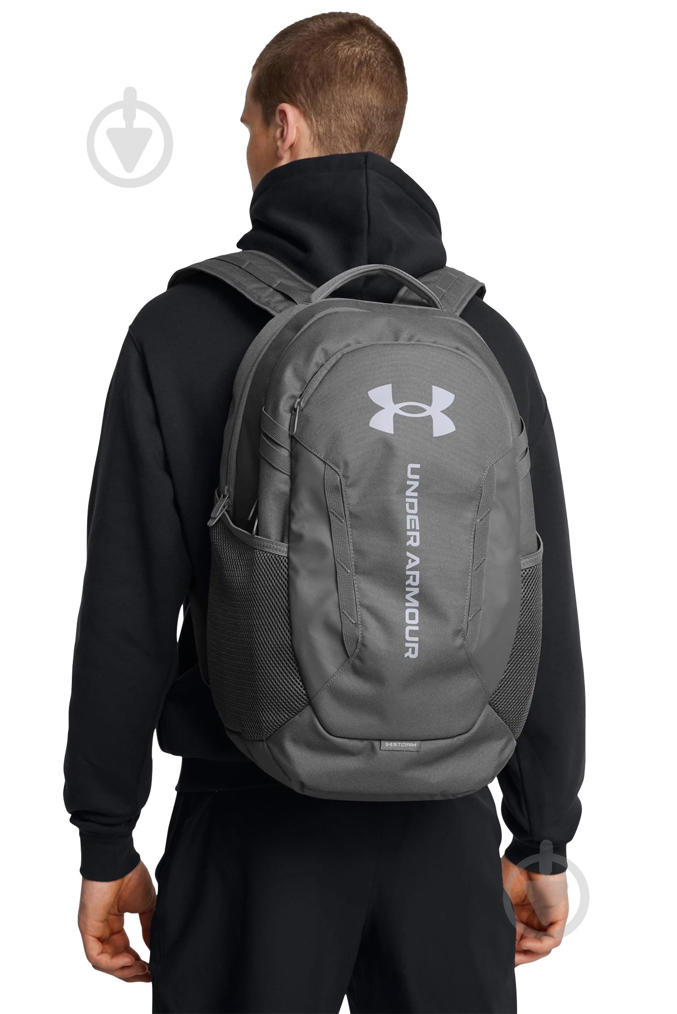 Рюкзак Under Armour UA Hustle 6.0 Backpack 1384672-025 29 л сірий - фото 7