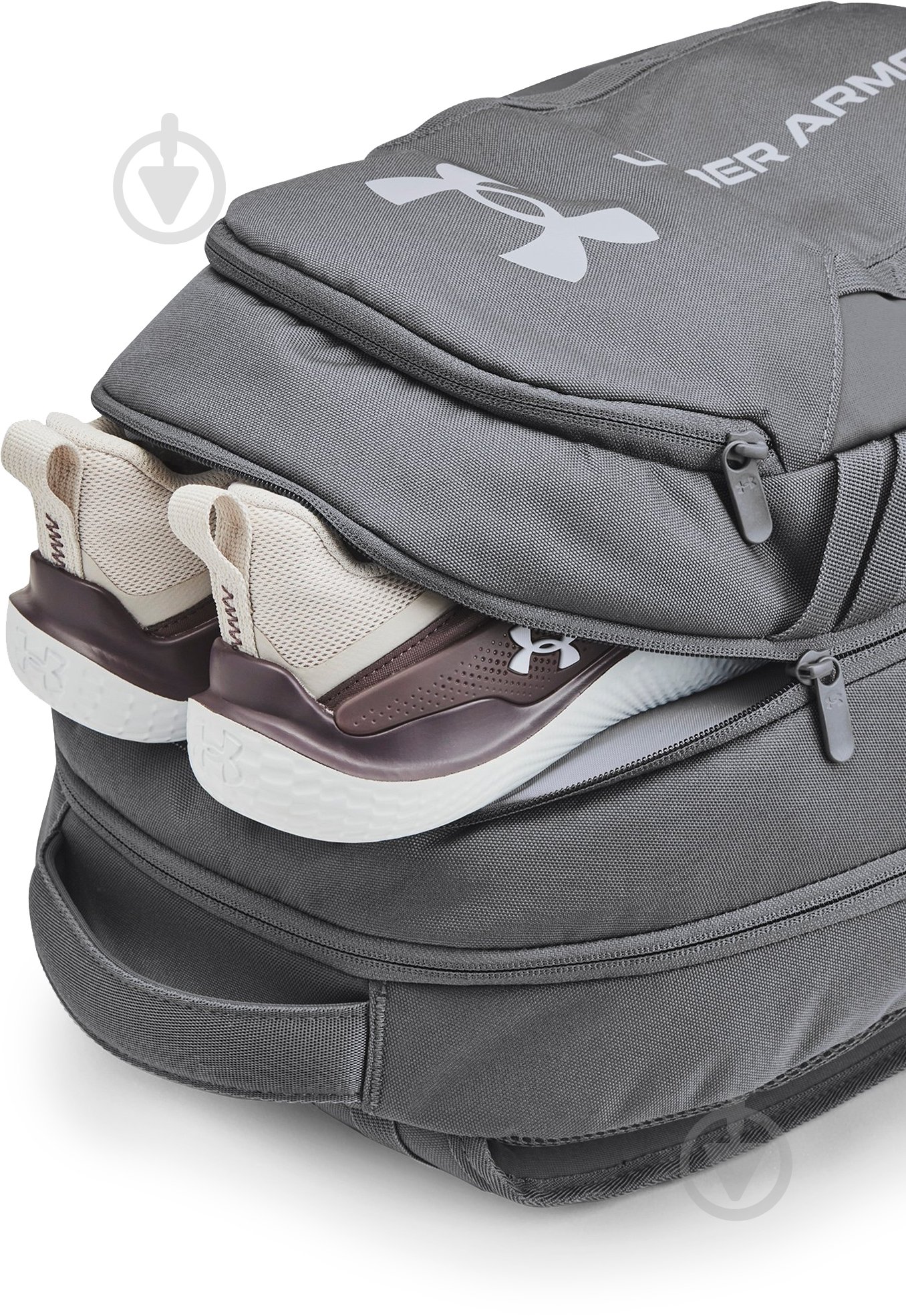 Рюкзак Under Armour UA Hustle 6.0 Backpack 1384672-025 29 л сірий - фото 5