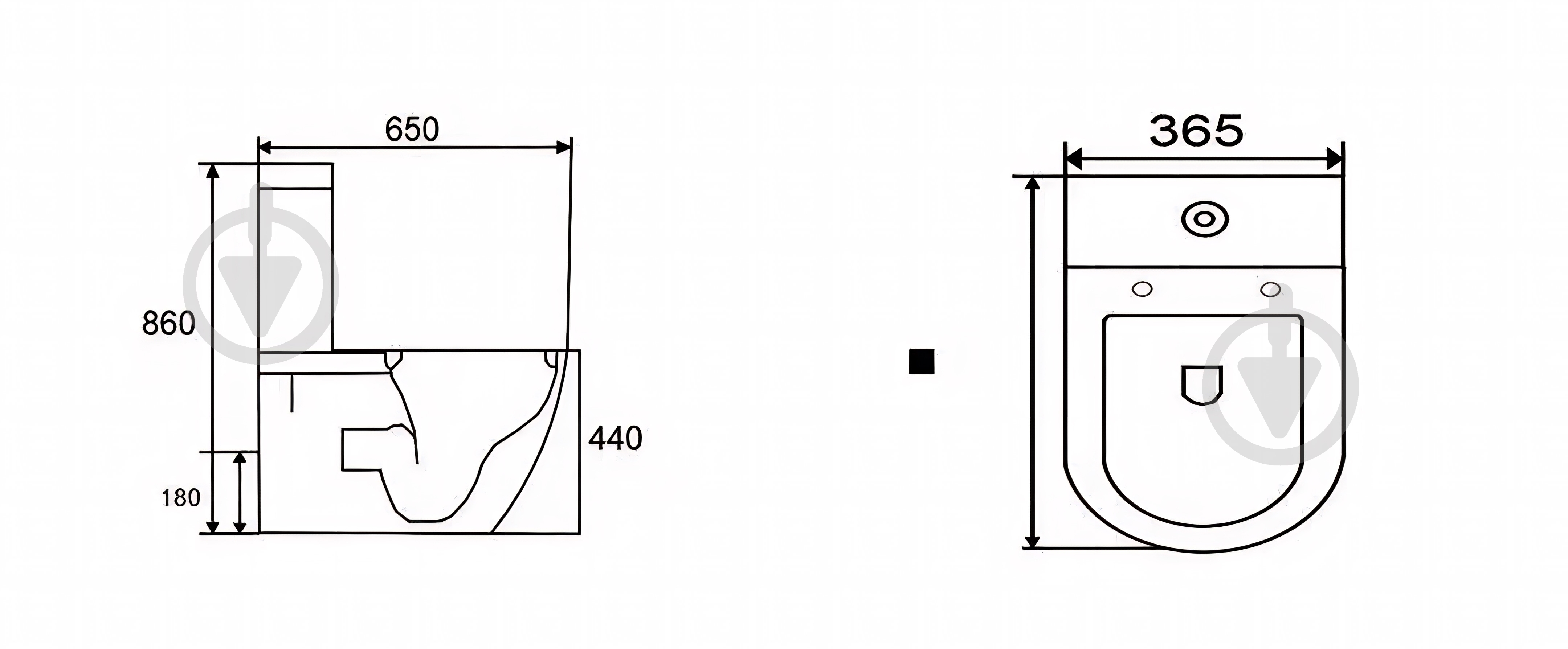 Унитаз-компакт ALDO CERAMICA Colonne с бачком и сиденьем дюропласт - фото 6