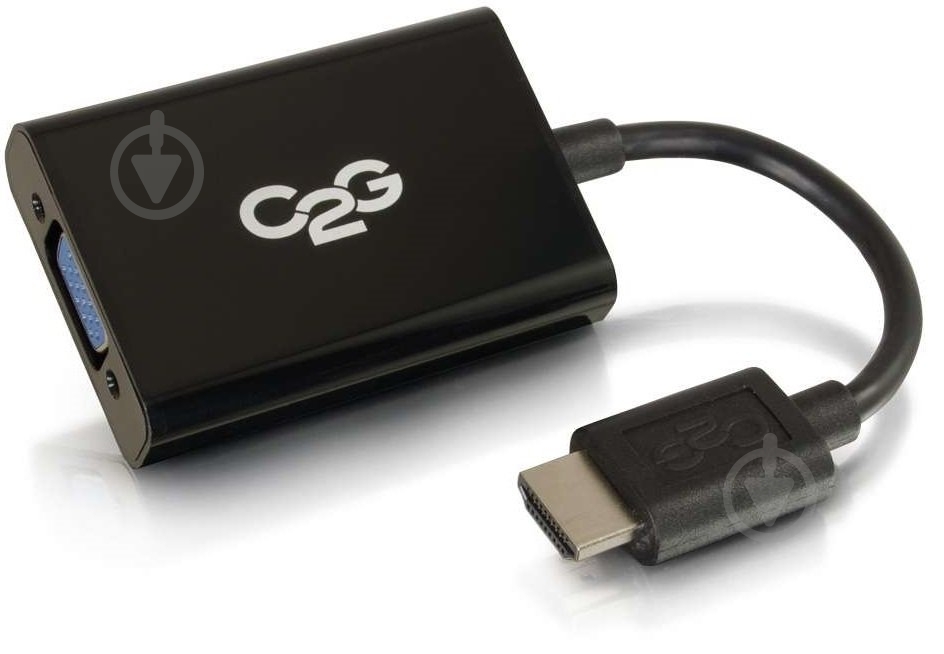 Адаптер C2G HDMI на VGA + mini jack черный (CG80501) - фото 4 Адаптер C2G HDMI на VGA + mini jack черный (CG80501) - фото 4