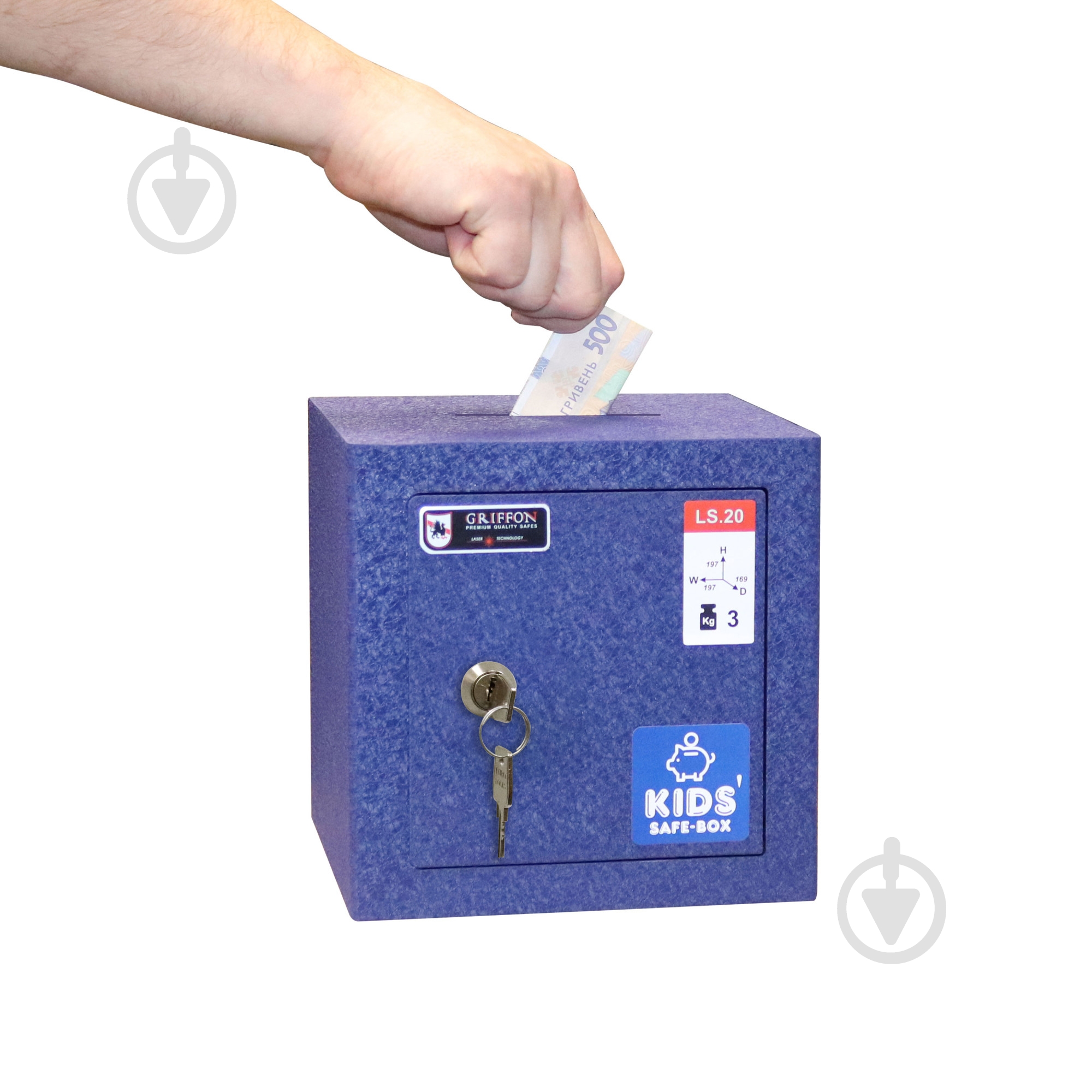 Сейф меблевий Griffon LS.20.K BLUE - фото 6
