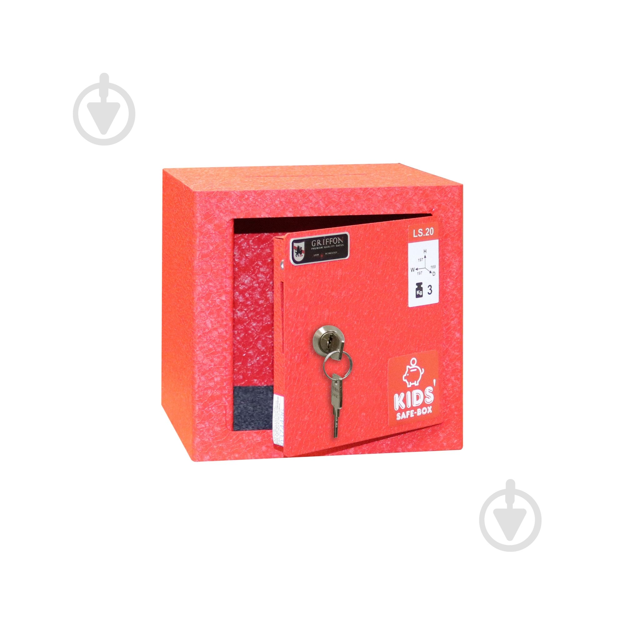Сейф мебельный Griffon LS.20.K RED - фото 2