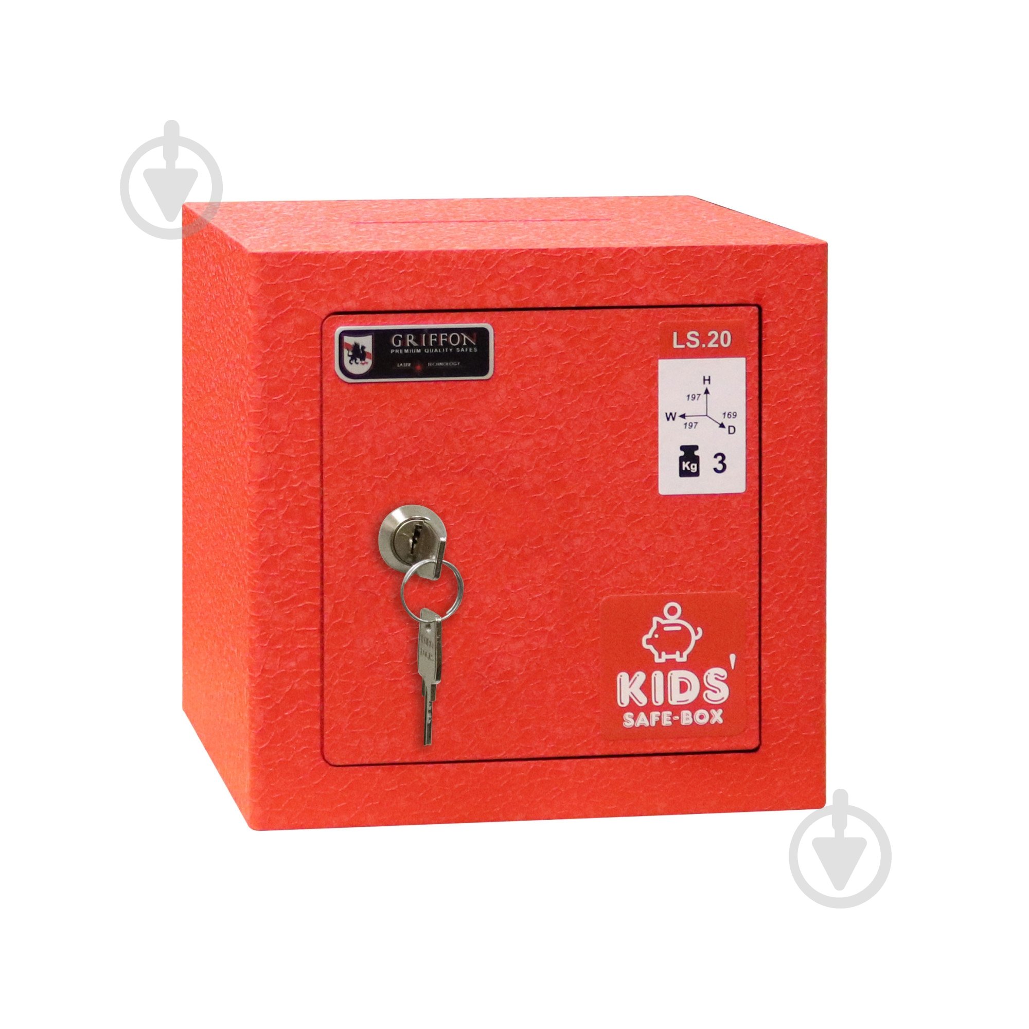 Сейф мебельный Griffon LS.20.K RED - фото 1