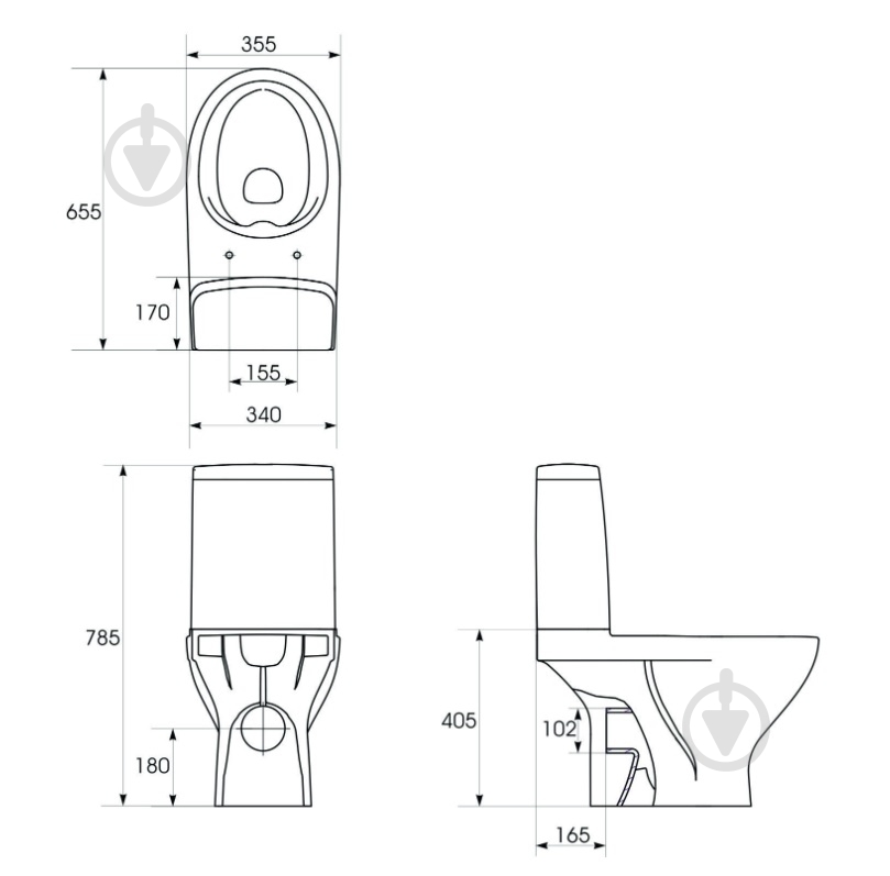Унитаз-компакт Cersanit Moduo 667 CleanOn 011 K116-025 - фото 7
