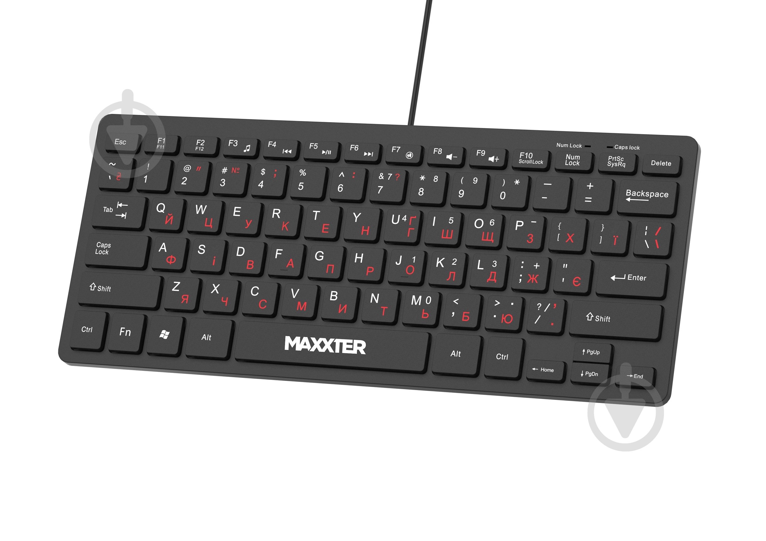 Клавіатура Maxxter (KBM-C01B-UA) вологозахищена black - фото 2
