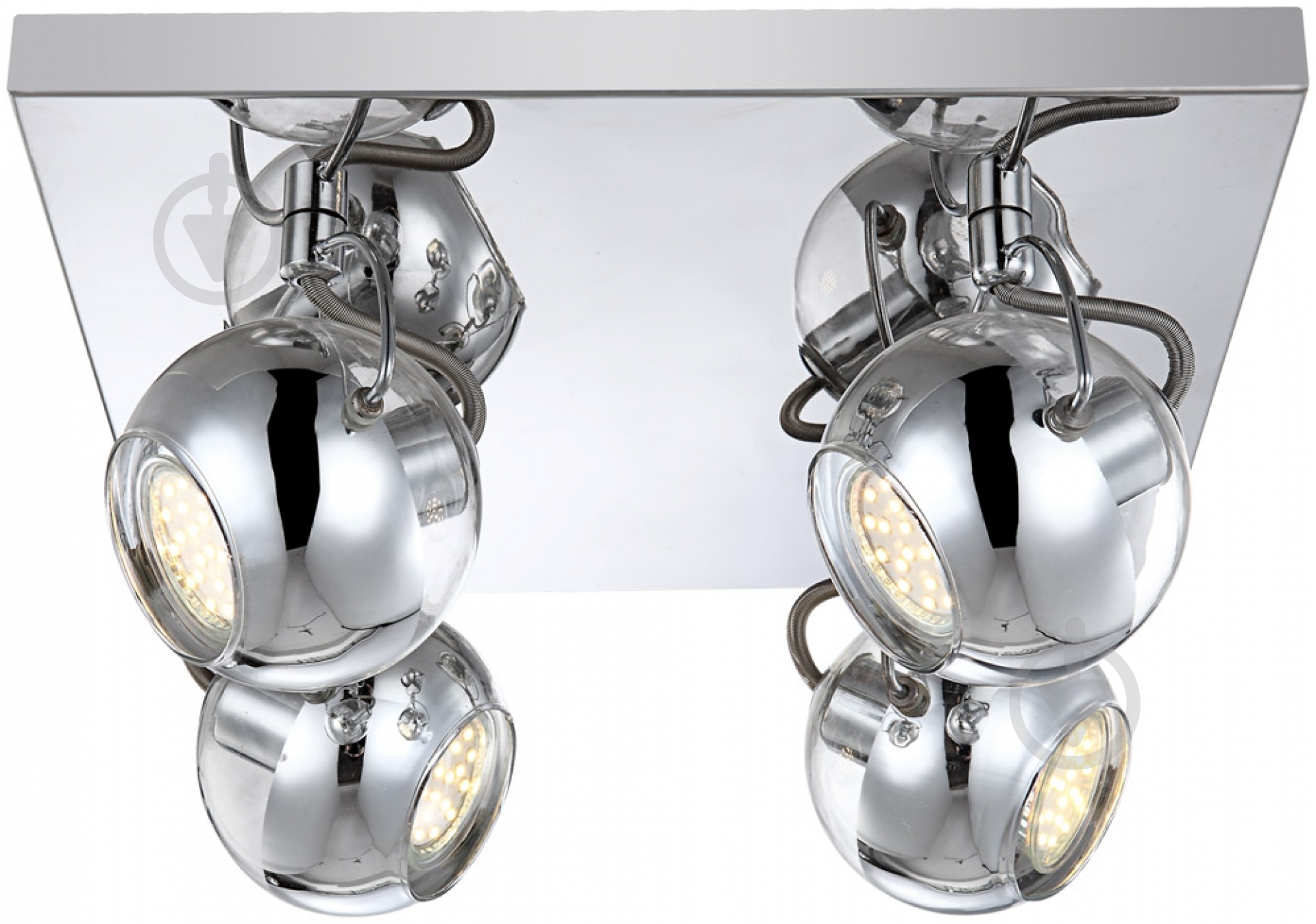 Спот Globo ARAMID LED 4x3,5 Вт GU10 хром 57880-4 - фото 1