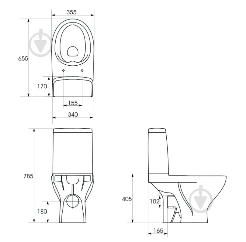 Унитаз-компакт Cersanit Moduo 649 CleanOn 010 K116-001 - фото 7