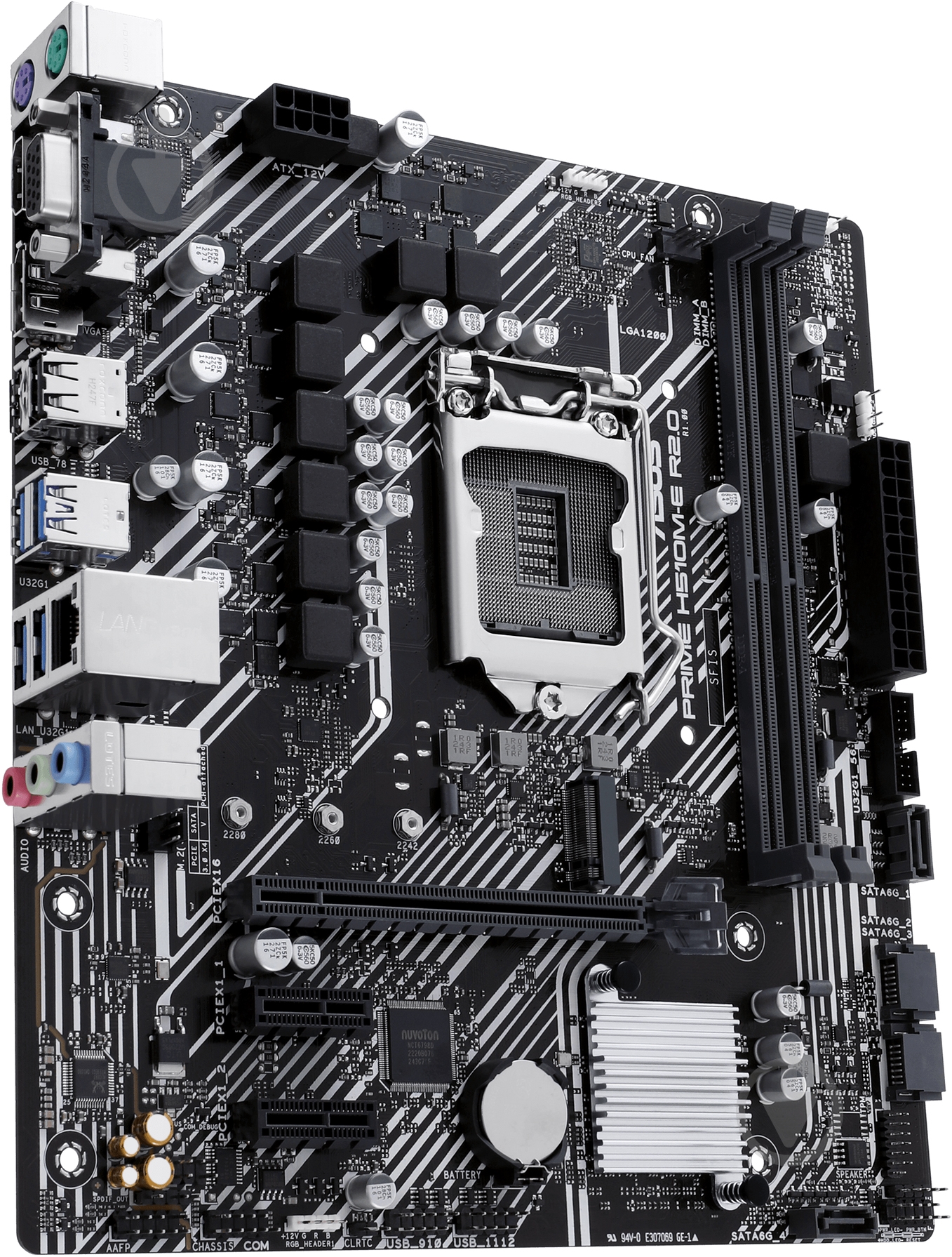 Материнская плата Asus PRIME H510M-E R2.0 (Socket 1200, Intel H510, micro ATX) - фото 4 Материнская плата Asus PRIME H510M-E R2.0 (Socket 1200, Intel H510, micro ATX) - фото 4