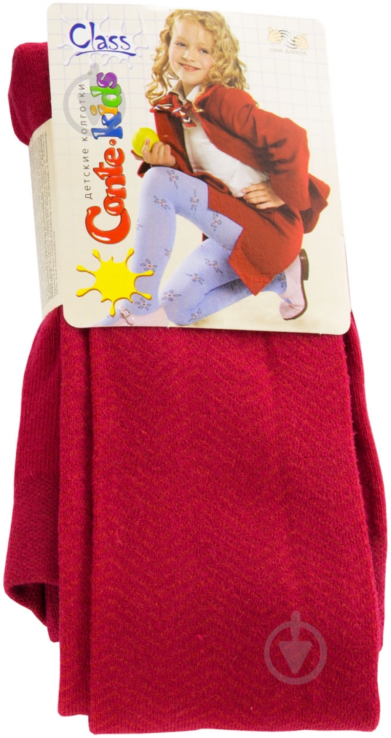 Колготки для девочек Conte-Kids CLASS 192р.140 бордовый - фото 2 Колготки для девочек Conte-Kids CLASS 192р.140 бордовый - фото 2