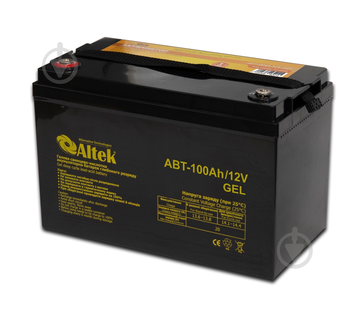 Аккумулятор Altek ABT-100Аh/12V GEL - фото 1 Аккумулятор Altek ABT-100Аh/12V GEL - фото 1