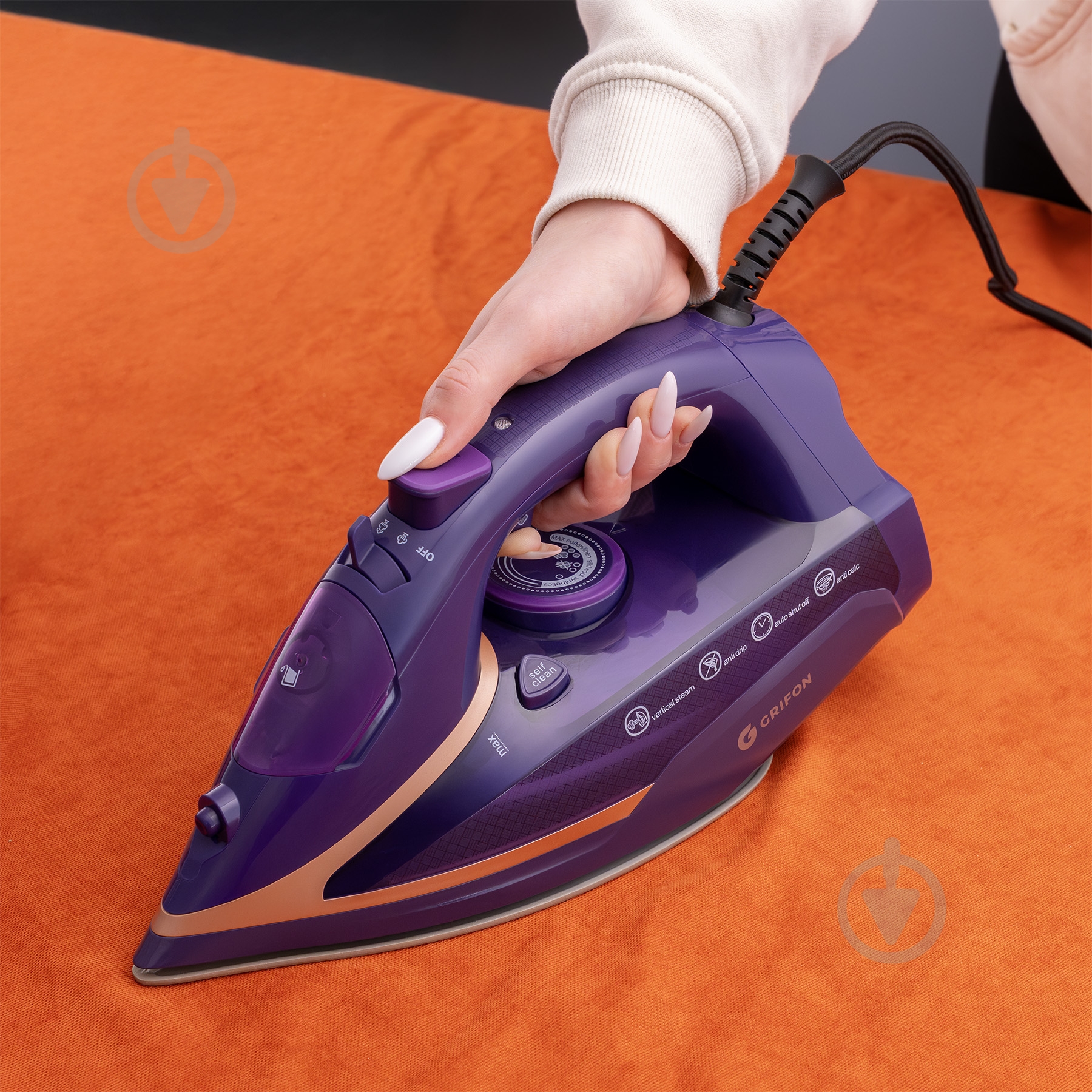 Утюг Grifon I283550C Purple - фото 7