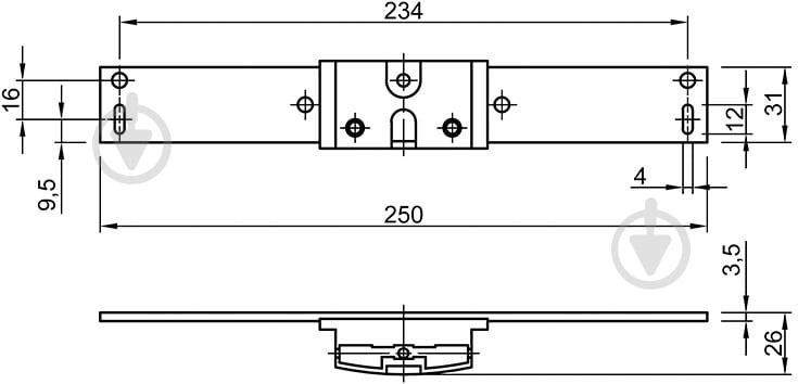 Карго Vibo 400 мм Galaxy (EGTGM40B2MOMASBC) 46708 білий/хром - фото 7 Карго Vibo 400 мм Galaxy (EGTGM40B2MOMASBC) 46708 білий/хром - фото 7