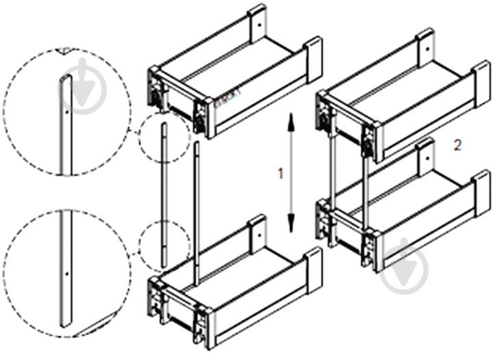 Карго Vibo 450 мм Essence (EGTGM45B2EVC) 46190 білий - фото 3