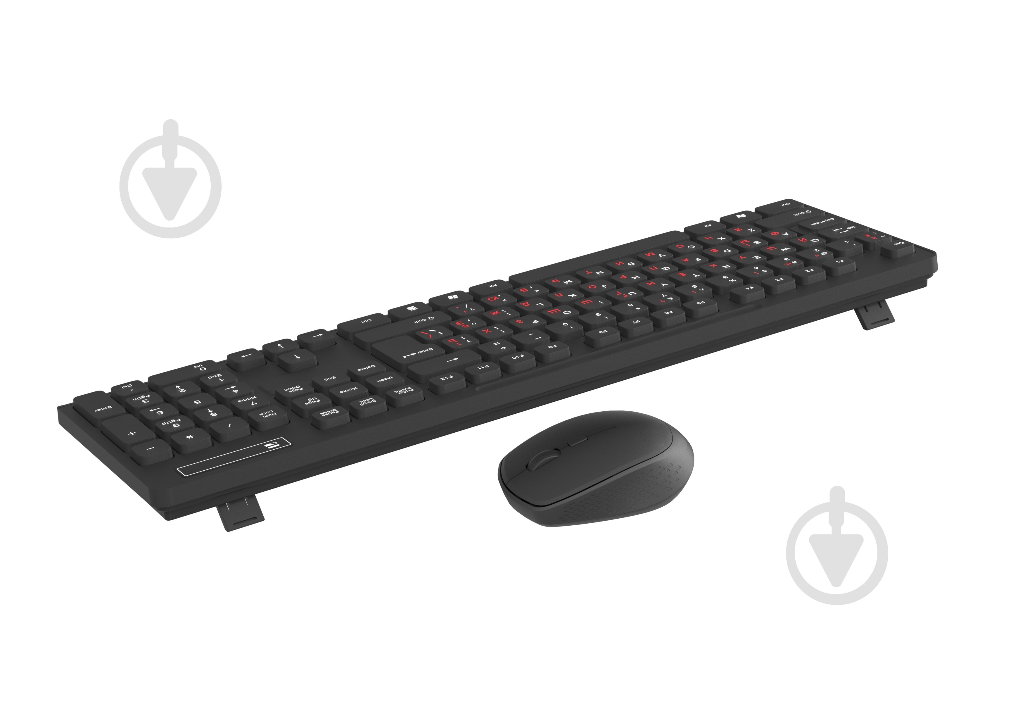 Комплект клавіатура та миша Maxxter (KMS-WCM-02B-UA) бездротовий black - фото 3